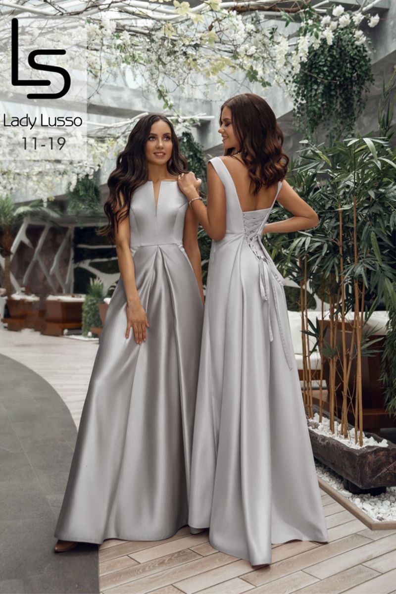 Платье Lady Lusso 11 19 Серый