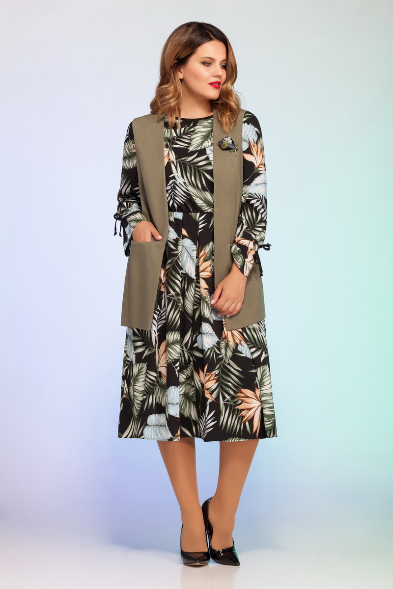 жакет, платье Vitol Fashion В-500 фисташка