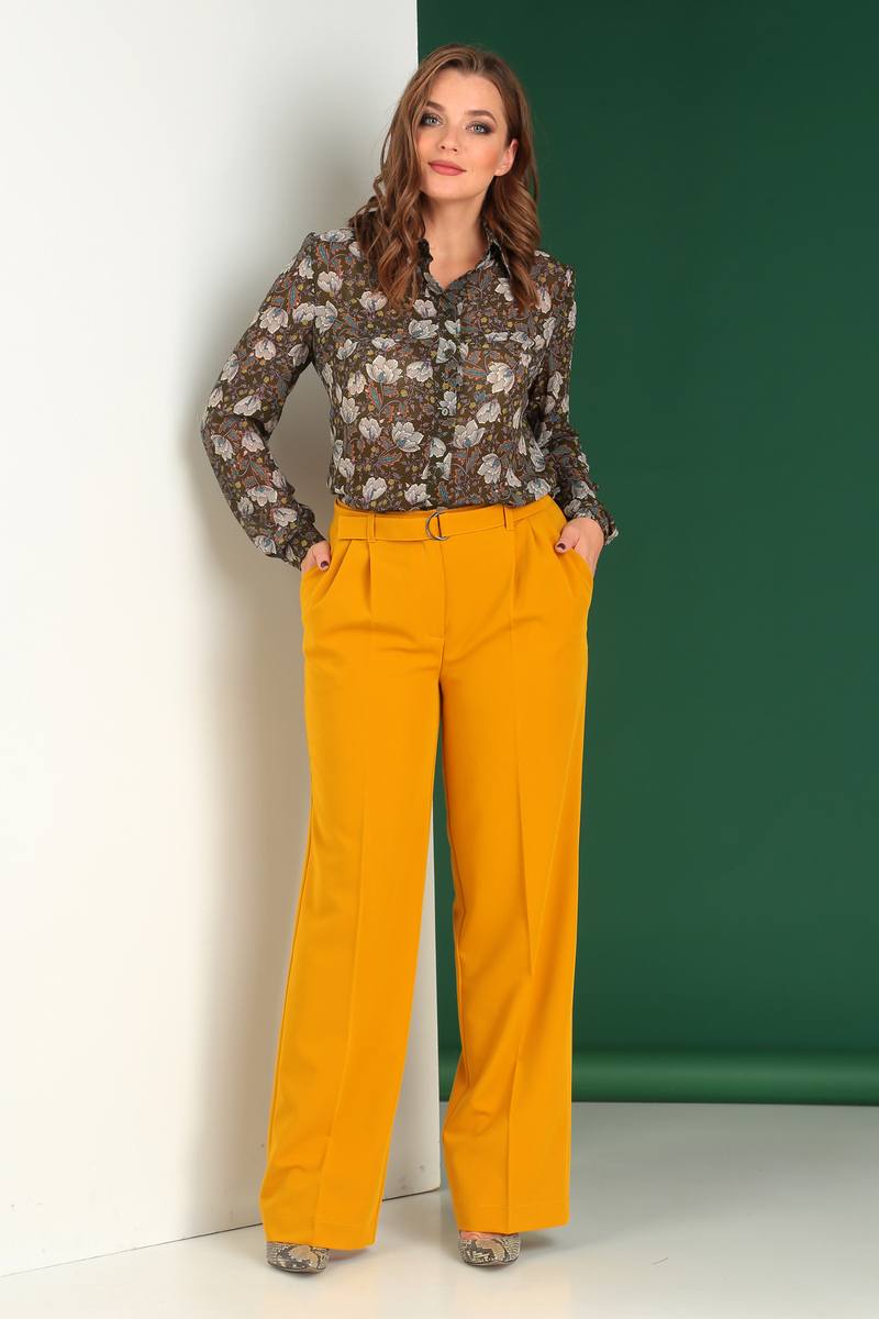 блуза,  брюки Liona Style 655 рыжий