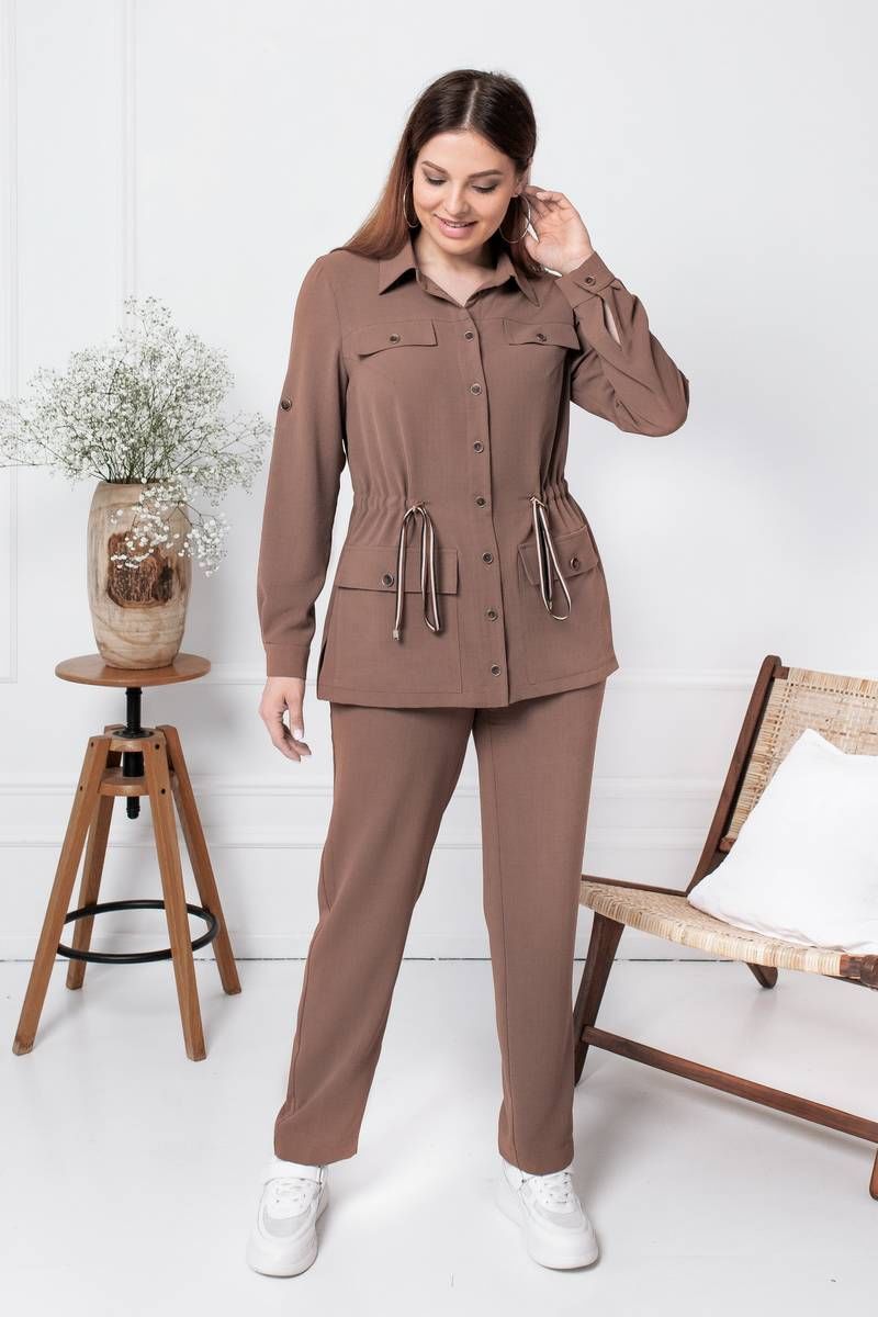брюки, жакет Gold Style 2476 капучино
