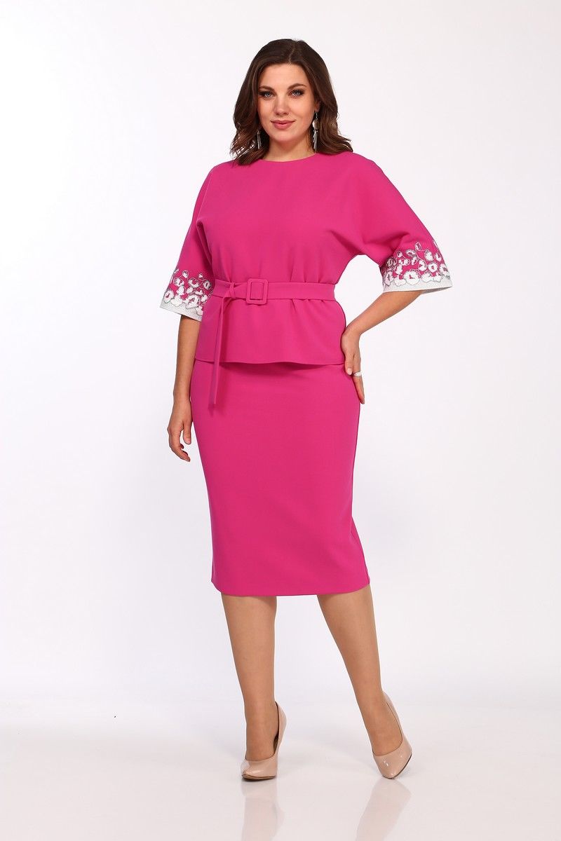 юбка,  блуза Lady Style Classic 2423 розовый