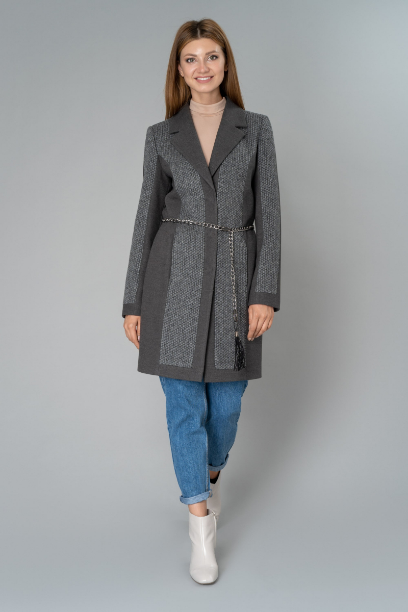пальто Elema 1-9580-1-164 темно-серый
