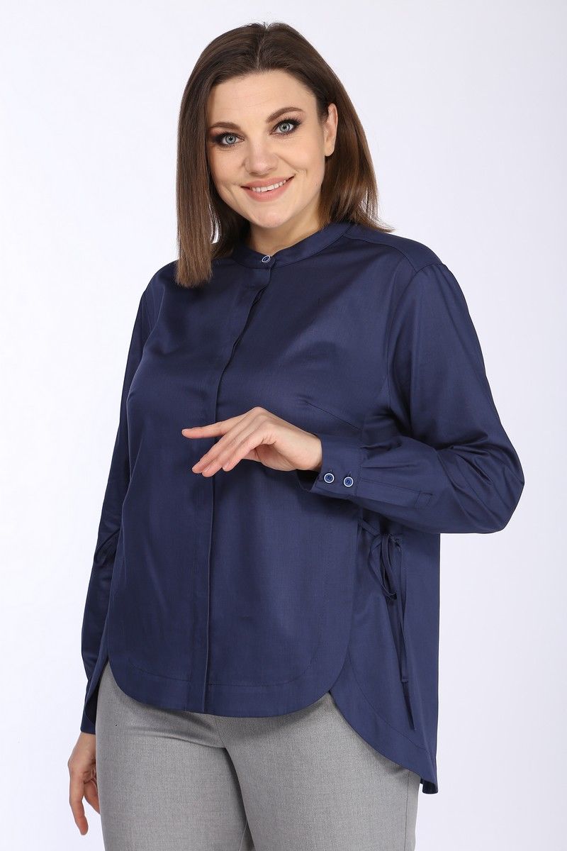 блуза Lady Style Classic 2393/1 темно-синий