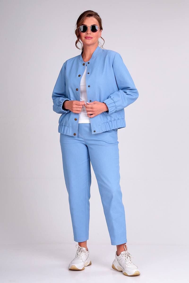брюки,  куртка Liona Style 848 голубой