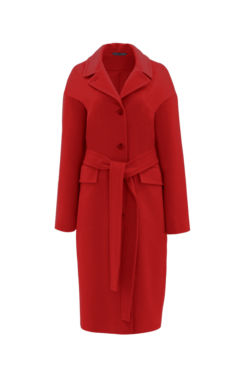 пальто Elema 1-12078-1-170 красный