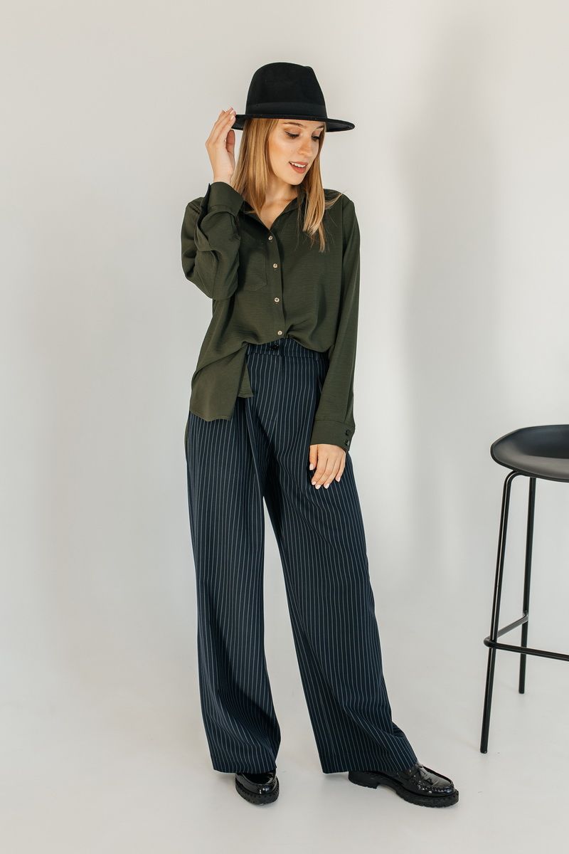 брюки Amberа Style 1009-2022С-/2 полоска